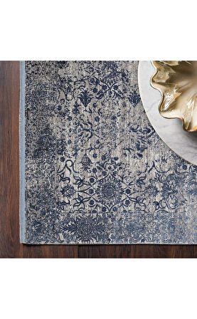 Hoom Rugs Franko Dyed FSD 01 Marine Viskon & Akrilik Yüksek Dokulu Modern Salon Halısı