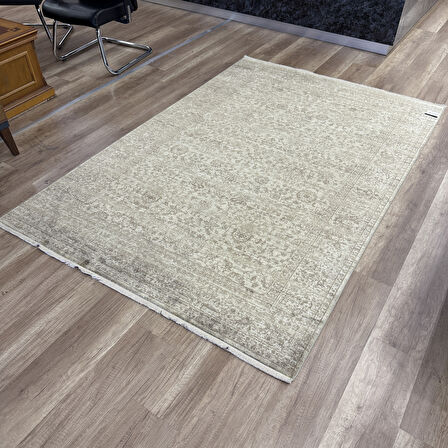 Hoom Rugs Overdye OVR06 Krem Bej Doğal Bambu & Viskon Modern Salon Halısı