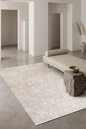 Hoom Rugs Vizyon 3502 Bej Modern Akrilik Halı