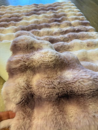 Hoom Rugs Rabbit 420 Multi Lila Çift Renkli Peluş Halı