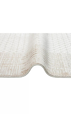 Hoom Rugs Bomonti MHL 01 Cream Gold Viskon & Akrilik Modern Salon Halısı
