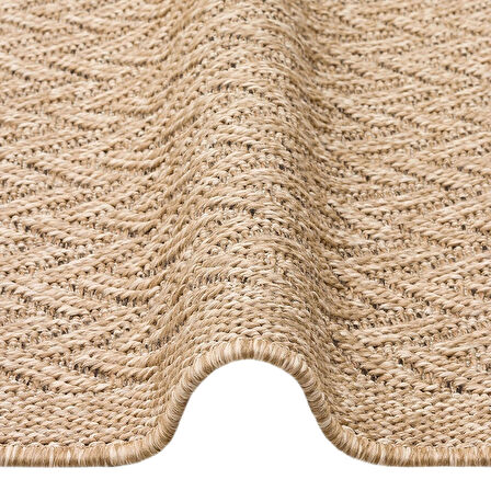 Hoom Rugs Naturel 05 Jüt Görünümlü Suya Dayanıklı Sisal Halı