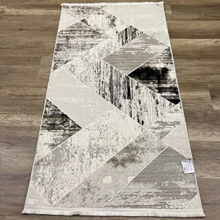 Hoom Rugs Zenith 1033 Mikrofiber Kaymaz Taban Yıkanabilir Antibakteriyel Modern Halı Mavi Halı