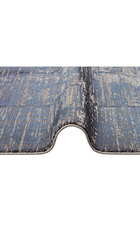 Hoom Rugs Franko Dyed FSD 02 Navy Viskon & Akrilik Yüksek Dokulu Modern Salon Halısı