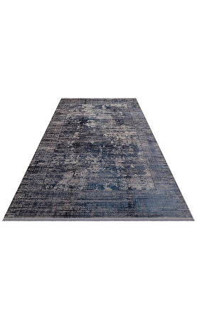 Hoom Rugs Franko Dyed FSD 02 Navy Viskon & Akrilik Yüksek Dokulu Modern Salon Halısı