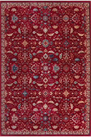 Hoom Rugs Ahlat 2302 Kırmızı Anadolu Desenli Antialerjik Salon Oturma Odası Halısı