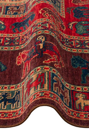 Hoom Rugs Cadis KDM 08 Violet Yeni Zelanda Yünü El Emeği Kara Tezgah Halısı