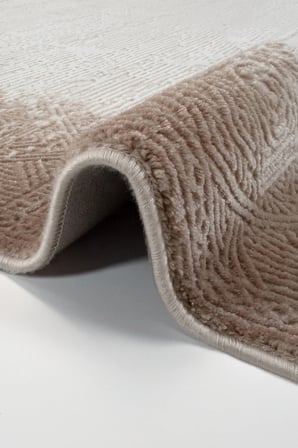 Hoom Rugs Vizyon 3505 Krem Kahverengi Çerçeveli Akrilik Halı