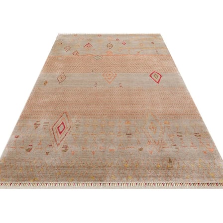 Hoom Rugs Nepal ZR 15 Yün Viskon Tensel Beige Autumn Otantik Modern Uşak Halısı
