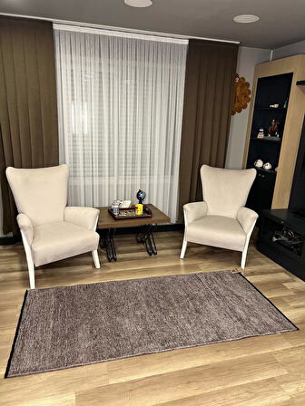 Hoom Rugs Liv 389 Gri Dekoratif Yıkanabilir Kilim
