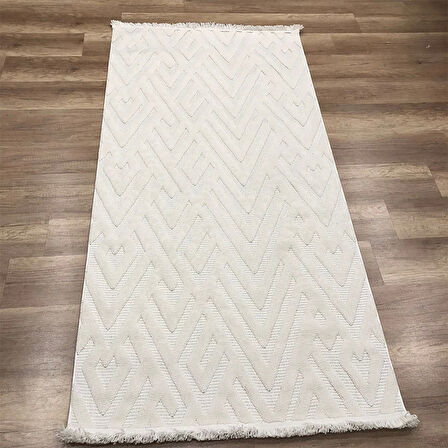 Hoom Rugs Mind 1118 Krem Modern İskandinav Kaymaz Taban Halı