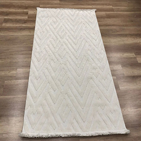 Hoom Rugs Mind 1118 Krem Modern İskandinav Kaymaz Taban Halı