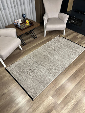 Hoom Rugs Liv 385 Bej Dekoratif Yıkanabilir Kilim