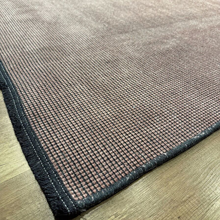 Hoom Rugs Kilim Pink Yıkanabilir Kaymaz Taban Düz Renk Halı