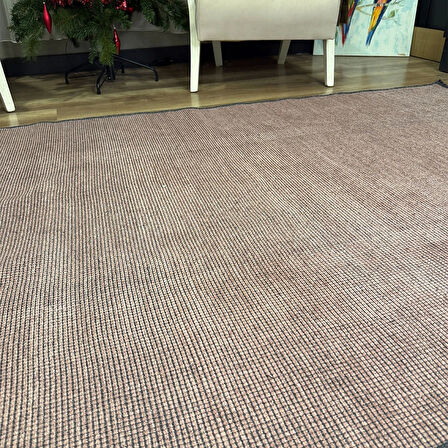 Hoom Rugs Kilim Pink Yıkanabilir Kaymaz Taban Düz Renk Halı