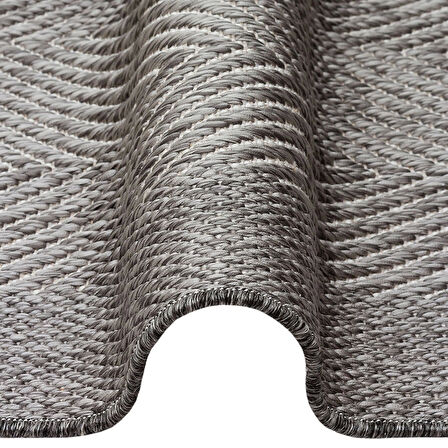 Mono 02 Grey Kaymaz Tabanlı Kilim