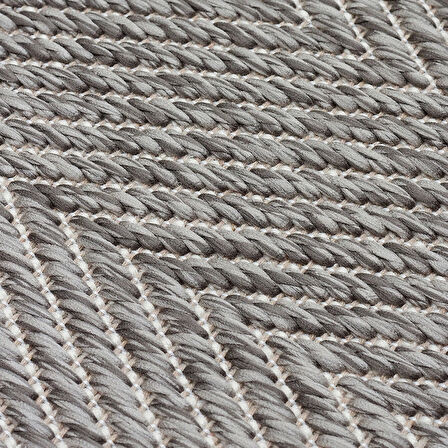 Mono 02 Grey Kaymaz Tabanlı Kilim