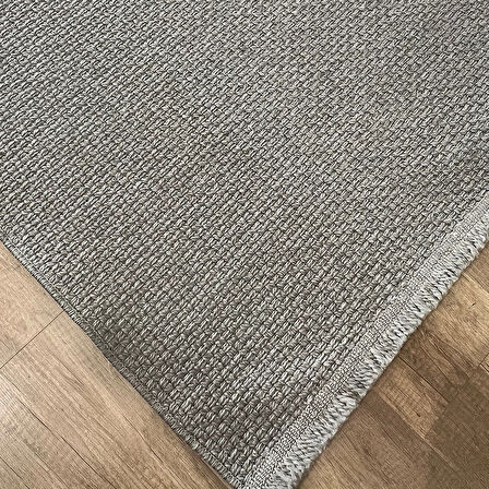 Hoom Rugs Juttle 1121 Gri Jüt Görünümlü İskandinav Halı