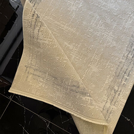 Hoom Rugs İpek 1132 Gri Modern Yumuşak Dokulu Halı