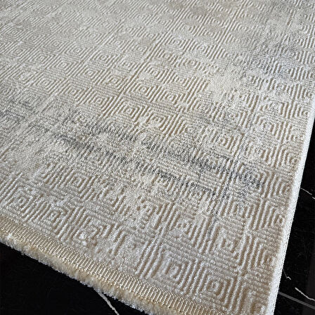 Hoom Rugs İpek 1132 Gri Modern Yumuşak Dokulu Halı