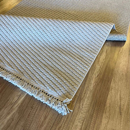 Hoom Rugs Design 1063 Gri Yumuşak Dokulu Desensiz İskandinav Halı