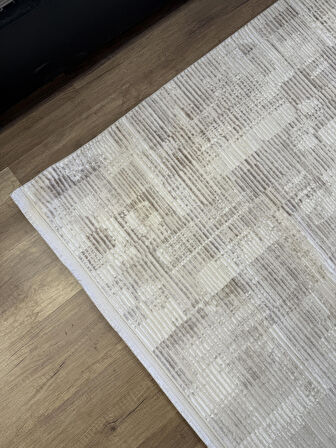 Hoom Rugs Touch 801 Kemik Bej Modern Salon Halısı