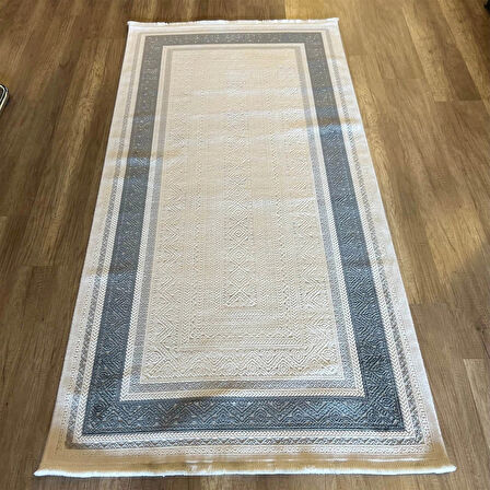 Hoom Rugs Valeria 1074 Gri Mikrofiber Tozumaz Modern Halı