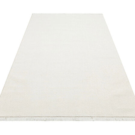 Hoom Rugs Helsinki Plain White Polyester Modern İskandinav Halı