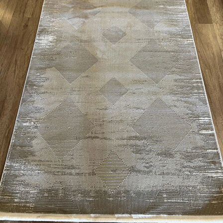 Hoom Rugs Zenith 1088 Gri Antibakteriyel Spor Saçak Halı