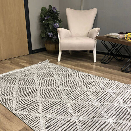 Hoom Rugs Monica MC 321 Açık Gri İskandinav Halı