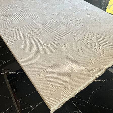 İpek Halı Sardes 6477 Krem Modern Salon Halısı