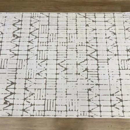 Hoom Rugs Terrace 8204 Beyaz Hav Toz Vermez Dekoratif Kilim
