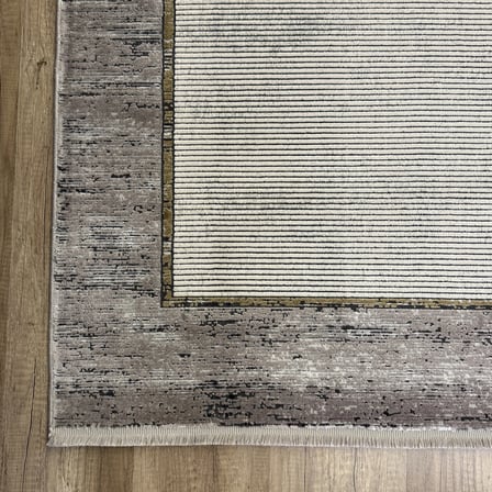 Hoom Rugs Elegant 10507 Krem Gri Çerçeveli Salon Halısı