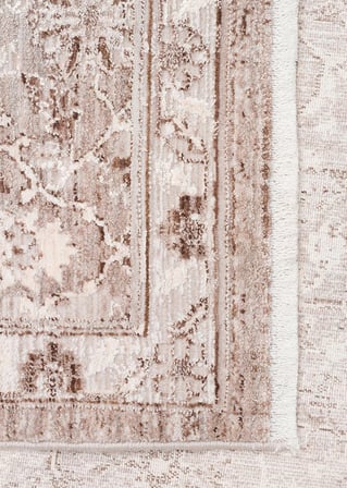 Eko Halı Mahal Mood 07 Beige Polyester Akrilik Klasik Desenli Premium Salon Halısı