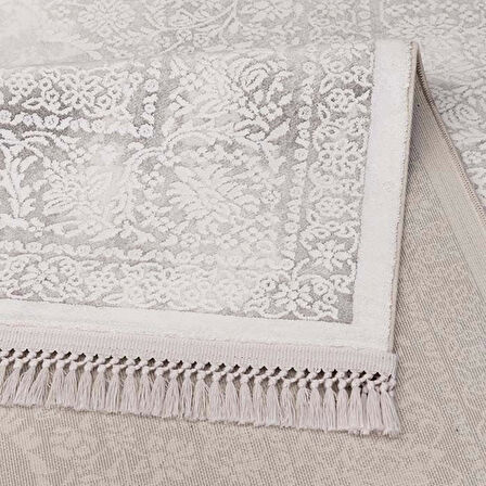 İpek Mekik Halı Blossom 13637 Gri Salon Halısı