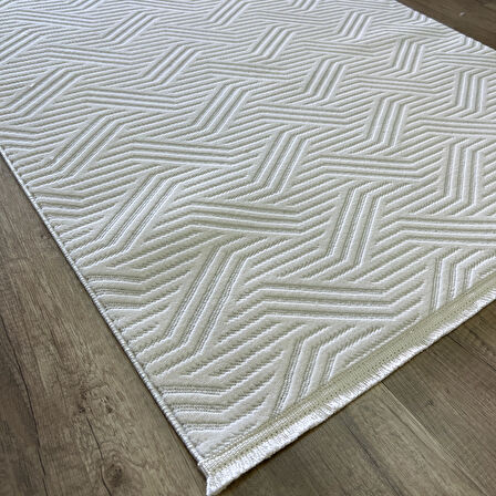 Hoom Rugs Markiz 1092 Krem Modern Pamuk Taban Halı