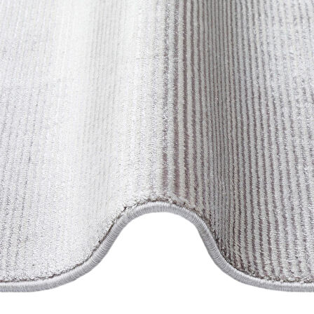 Hoom Rugs Como NAP 01 Grey Viskon & Floş Sık Dokuma Modern Salon Halısı