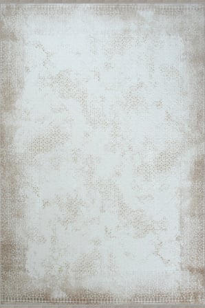Hoom Rugs Bahar 3005 Bej Çerçeve Desenli Modern Akrilik Halı
