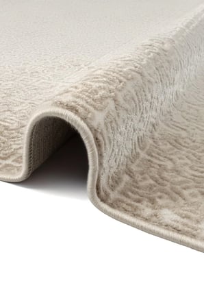 Hoom Rugs Bahar 3005 Bej Çerçeve Desenli Modern Akrilik Halı