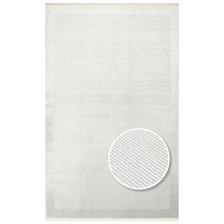 Hoom Rugs Como NAP 02 Grey Viskon & Floş Sık Dokuma Modern Salon Halısı