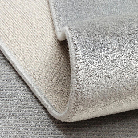 Hoom Rugs Como NAP 02 Grey Viskon & Floş Sık Dokuma Modern Salon Halısı