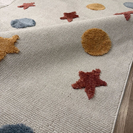 Hoom Rugs Kids Tavşan Desenli Antibakteriyel & Kolay Temizlenebilir Çocuk Halısı