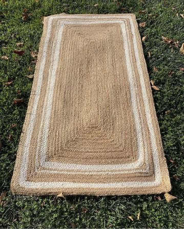 Eko Halı Echo Jüt ECH 10 Natural White XW Dekoratif Jüt Kilim