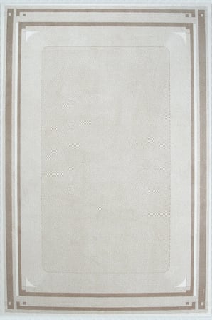 Hoom Rugs Vizyon 3506 Bej Vizon Çerçeveli Modern Akrilik Halı