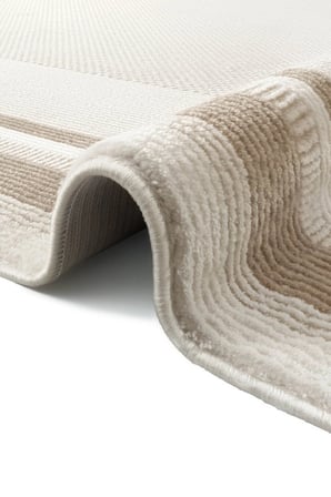 Hoom Rugs Vizyon 3506 Bej Vizon Çerçeveli Modern Akrilik Halı