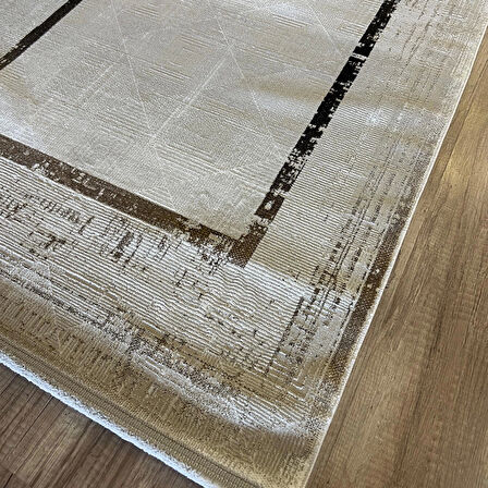 Hoom Rugs Zenith 1085 Bej Antibakteriyel Spor Saçak Halı