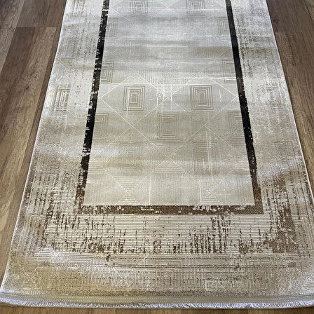 Hoom Rugs Zenith 1085 Bej Antibakteriyel Spor Saçak Halı