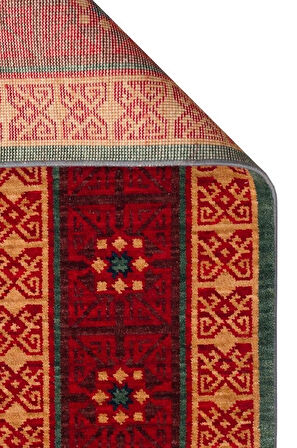 Hoom Rugs Cadis KDM 13 Navy Red Yeni Zelanda Yünü El Emeği Kara Tezgah Halısı