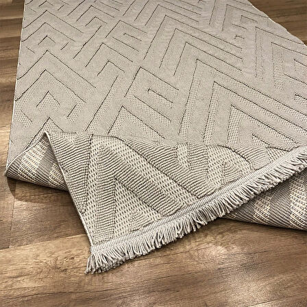 Hoom Rugs Mind 1118 Gri Modern İskandinav Kaymaz Taban Halı