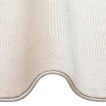 Hoom Rugs Como NAP 02 Beige Viskon & Floş Sık Dokuma Modern Salon Halısı